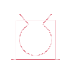Objects Decorative Vases Glass Ribbon Vase Square Tracing Svg Vector, Free Vectors File